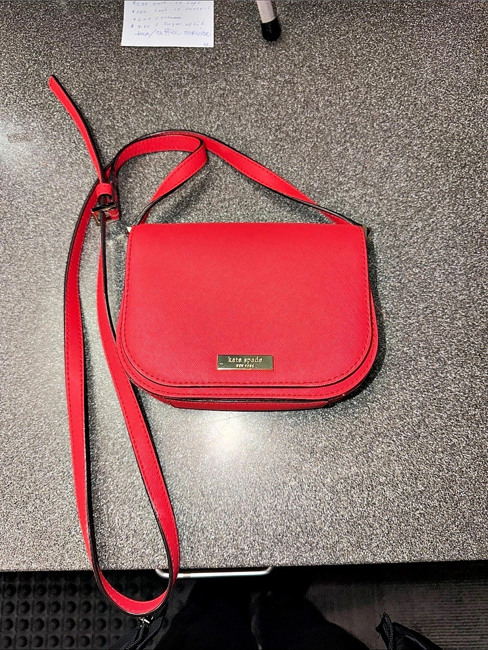 New Kate Spade Red Crossbody Bag